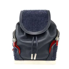 Christian Louboutin クリスチャンルブタン EXPLORAFUNK エクスプローラーファンク スパイクスタッズレザーバックパック  ネイビーのサムネイル