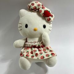 レア/希少 ハローキティ 特大ぬいぐるみ いちご 2003年 キティちゃん