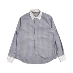 Baracuta バラクーダ ストライプ 長袖 クレリックシャツ サイズ XL /グレー系 メンズのサムネイル