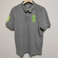 (^w^)b GIORDANO ジョルダーノ ポロシャツ 襟付き 半袖 ボタン留め エンブレム 刺繍 数字 春 夏 秋 カジュアル スポーツ ゴルフ アウトドア 鹿の子 スポーティー メンズ サイズL OM13100HGのサムネイル