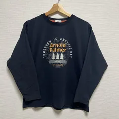 ビッグサイズ！XLサイズ (^w^)b arnie arnold palmer アーニーアーノルドパーマー 七分・長袖カットソー クルーネック 地球儀 地図 木々 TOMORROW IS ANOTHER DAY SINCE 1961 メンズ OM13112HGのサムネイル