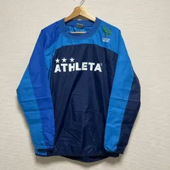 (^w^)b ATHLETA アスレタ ジャージ 長袖 クルーネック プルオーバー 切り替え 裾ゴム 袖口ゴム ロゴ CAFE DO BRASIL ピステ 春 秋 スポーツ トレーニング フットサル サッカー ランニング メンズ サイズL OM13117HGのサムネイル