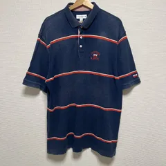 ビッグサイズ！3Lサイズ (^w^)b Cutter&Buck カッターアンドバック ポロシャツ ポロ襟 半袖 前立てボタン ボーダー 横縞 春 夏 秋 ゴルフ スポーツ カジュアル アウトドア マリン リゾート ストライプ メンズ OM13125HGのサムネイル