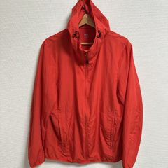 (^w^)b UNIQLO Hoodie 311-163520 (61-01) Hooded Zip-up Drawstring Windbreaker Spring Summer Autumn Outdoor Sports Leisure Casual Jacket Men's Size L OM13164HG