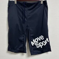 (^w^)b DESCENTE デサント ショートパンツ・ハーフパンツ 膝丈 ドローコード ウエストゴム Move Sport 春 夏 秋 スポーツ アウトドア カジュアル 短パン トレーニング アクティブ ボトムス 紺 メンズ サイズL OM13194HGのサムネイル
