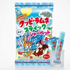 クッピーラムネ スティックシャーベット 6本入り×4セットのサムネイル