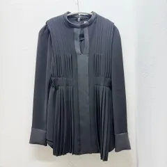 mame kurogouchi マメクロゴウチ 14AW Pleats Blouse 長袖シャツ MM14AW-SHO15 ブラック size:1【中目黒B06】のサムネイル