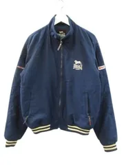 ロンズデール LONSDALE ブルゾン アウター ロゴ刺繍 ネイビー Lのサムネイル