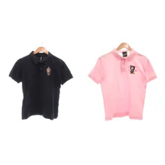 ビームスティ BEAMS T 2点セット まとめ ポロシャツ 半袖 刺繍 S ネイビー ピンク /MGのサムネイル