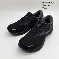 BROOKS 2022 Ghost 14 running shoes 25cm 1103691d020 ブルックス ゴースト14 オールブラック 定番 ランニングシューズ 極美品のサムネイル