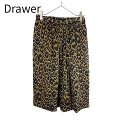 Drawer ドゥロワー シルクロングスカート ギャザー フレア グリーン 36