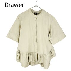 完売商品✨25SS Drawer ドゥロワー 裏毛ヘムフリルブラウス 近年 