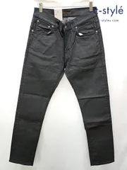 D862 [未使用品] nudie jeans ヌーディージーンズ デニムパンツ W30 L30 ブラック THIN FINN BACK 2 BLACK 112431 | ★のサムネイル