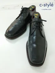 P014 [人気] SCOTCH GRAIN スコッチグレイン ビジネスシューズ 25cm ブラック 革靴 シューキーパー付き F-9309 | ★のサムネイル