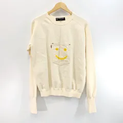EVISU エヴィス スウェット トレーナー ニコちゃん 40 L アイボリー メンズ _201のサムネイル