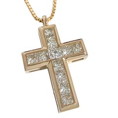 定価77万円 Lサイズ ゆきざき リッチクロス K18 ネックレス チェーン
