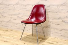ファイバー入！Shell Chair レッド ファイバーグラス Vitraベース