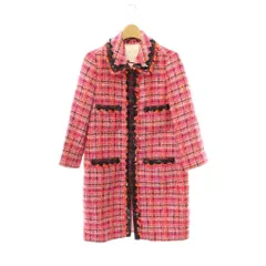 ケイトスペード KATE SPADE ツイードコート ステンカラーコート 2 ピンク マルチカラー /ES ■OS ■MAのサムネイル