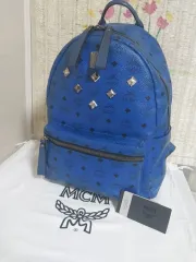 正規品) MCM ヴィセトス スタッズ バックパック ブルーのサムネイル