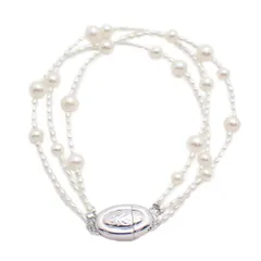 MIKIMOTO PERLITA ミキモトペルリータ 3連 ブレスレット シルバー925/パール【いおき質店】のサムネイル