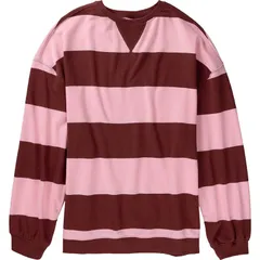 フリーピープル レディース トップス Tシャツ スウェット Free People Classic Stripe Crewide Sweatshirt Womenstrawberry Wine Comのサムネイル