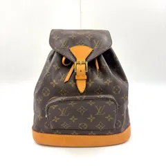 【新着】LOUIS VUITTON モンスリMM モノグラム モノグラム レザー、PVC ブラウン、ライトブラウン バックパック ゴールド M51136のサムネイル