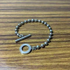【定番】GUCCI グッチ ボールチェーン トグル ブレスレット シルバー 925のサムネイル