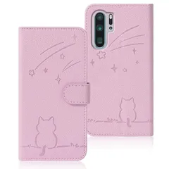 【新品】 Rosbtib HUAWEI P30 PRO ケース 手帳型 HW-02L ケース 流れ星子猫 ファーウェイ P30 プロ ケース 可愛い 猫柄 P30Pro ケース 耐衝撃 huawei p30 pro スマホケース オシャレ 軽量 耐久性 ス 1のサムネイル