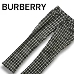 BURBERRY バーバリー 白黒チェック柄 レディース パンツ 長ズボン ストレートパンツ カジュアルパンツ ローライズ ノバチェック 【サイズ38】Mサイズ相当 0000056TNKのサムネイル