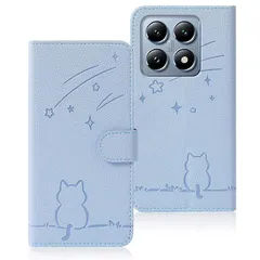 【新品】 Rosbtib Xiaomi 14T ケース 手帳型 シャオミ14T ケース 流れ星子猫 シャオミ 14T ケース 可愛い 猫柄 ねこ Xiaomi 14T 5G ケース 耐衝撃 Xiaomi 14T スマホケース オシャレ 軽量 耐久性 スタン 1のサムネイル