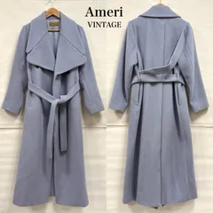 アメリ AMERI vintage ロングコート ダブルブレスト ベルト ウール チェスター ビックカラー レディース M ISItems【USED】【古着】【中古】50163030のサムネイル