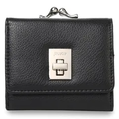 ジュエティ jouetie 財布 三つ折り レディース がま口 MINI WALLET JUT-80350W、ブラックのサムネイル