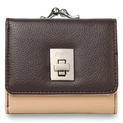ジュエティ jouetie 財布 三つ折り レディース がま口 MINI WALLET JUT-80350W、ブラウン/5653のサムネイル