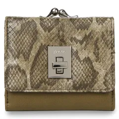 ジュエティ jouetie 財布 三つ折り レディース がま口 MINI WALLET JUT-80350W、カーキ/パイソンのサムネイル