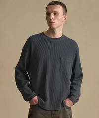 新品未使用 UNITED TOKYO ユナイテッドトウキョウ ラウンドヘムサーマルロンTEE 長袖 ビジネス オフィス カジュアル ダークグレー  1（Sサイズ相当） 管理番号：222A-3300のサムネイル