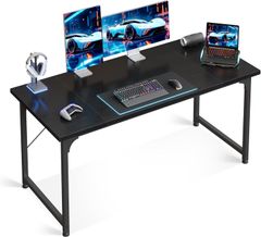 AODK パソコンデスク 幅120×奥行60cm コンセント付き ブラック - メルカリ