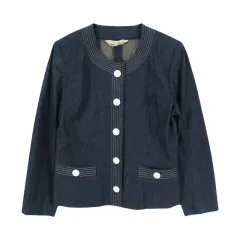 クロエ (WOMEN - M/L) コットン スタンドカラー デニム ジャケットのサムネイル