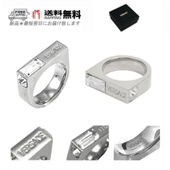 VERSACE ヴェルサーチ リング RING 指輪 パラディウム クリスタル ストラス アクセサリー ジュエリー イタリア製 新品 ★ シルバー M332-SV-21..のサムネイル