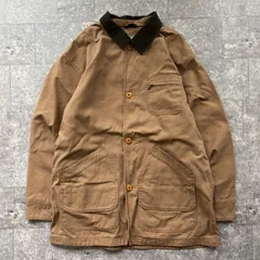 L.L.Bean ハンティングジャケット XL TALL キャメル エルエルビーン フィールドコート カバーオール 襟コーデュロイ コットン ダック地 ビッグサイズ オーバーサイズ ワークジャケット アメカジ ストリート 古着 ヴィンテージ 茶 メンズのサムネイル