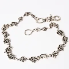 CHROME HEARTS クロムハーツ スペルアウト ウォレットチェーン ロング 1クリップ 重量181.37g シルバー925 全長約59cm 美品 中古 4a005034のサムネイル