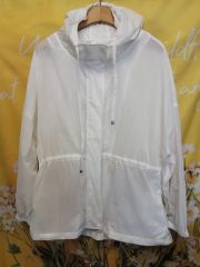 極美品 25SS♡セオリー フード付きパーカー ホワイト ビッグシルエット