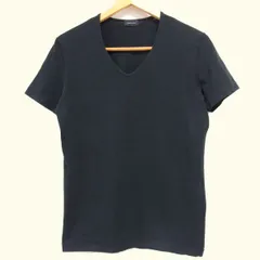 ☆JOSEPH HOMME ジョゼフオム 深Vネック 半袖 Tシャツ ブラック ストレッチ カットソー インナー オンワード 日本製 メンズのサムネイル