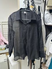 大SALE CLANE ブラックシースルシャツ - メルカリ