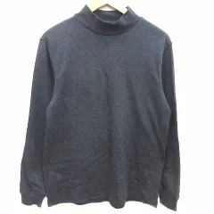 ランズエンド LANDS' END カットソー ハイネック 長袖 M チャコールグレー /YKのサムネイル