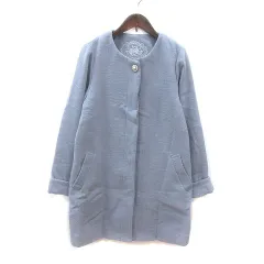 マジェスティックレゴン MAJESTIC LEGON ノーカラーコート 総裏地 M 青 ブルー /MSのサムネイル