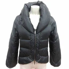 プロポーション ボディドレッシング PROPORTION BODY DRESSING ダウンジャケット ショールカラー ジップアップ 総裏地 36 S 黒 ブラック /YKのサムネイル