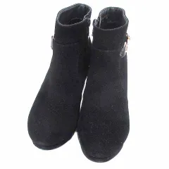 マジェスティックレゴン MAJESTIC LEGON ショートブーツ スエード ビット M 23㎝～24㎝ 黒 ブラック /YK ●RYのサムネイル