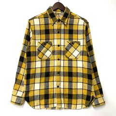美品】SUGAR CANE ×BEAMS ブロックチェックシャツ イエロー - メルカリ