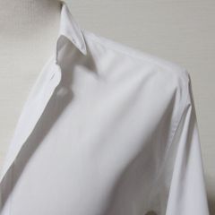 希少】ロロピアーナ ワンピースカラー コットンシャツ ホワイト S M