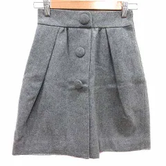 ウィルセレクション WILLSELECTION 台形スカート ミニ ウール S グレー /YKのサムネイル